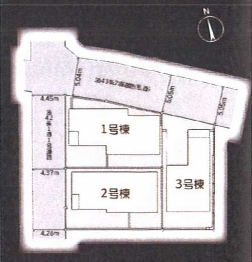 鎌倉市手広3丁目　新築戸建ぜ　3号棟の区画図