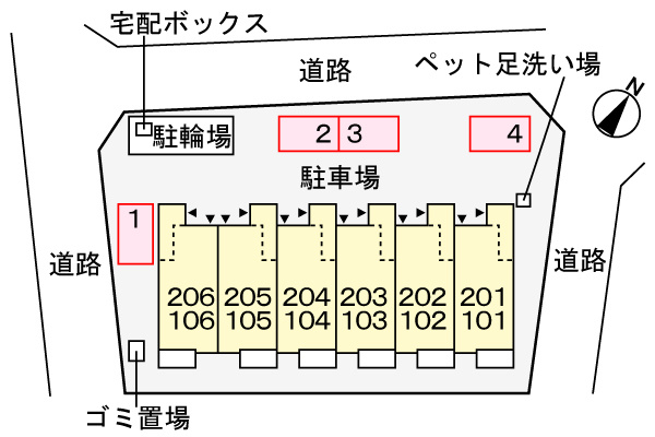シャルム・レジデンスの区画図