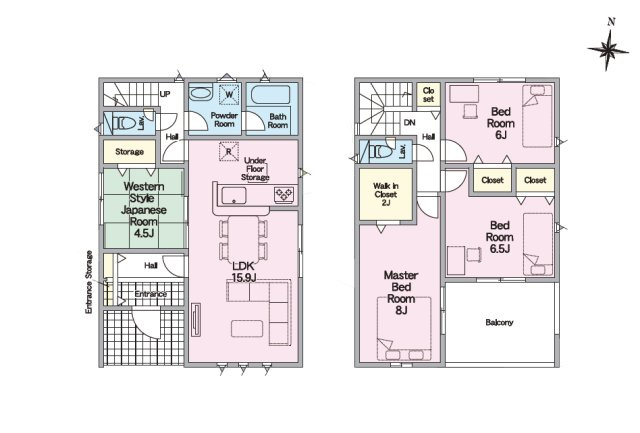 【間取り】 | 津島市江東町３丁目41-25『仲介料無料』新築戸建て | 1号棟