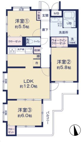 ハイシティ馬橋の間取り