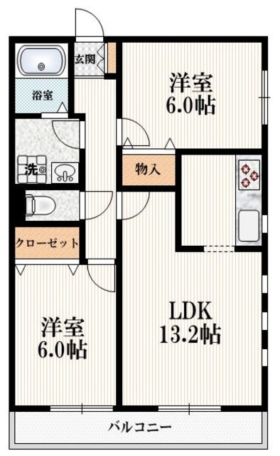 大泉学園ロイヤルフォルム　Ａ棟の間取り