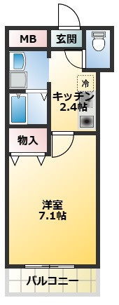 M’プラザ香里弐番館の間取り
