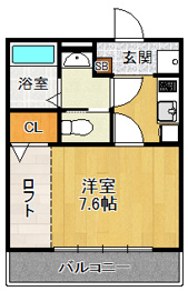 ジョリエーメゾンの間取り