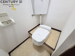ゆったりとした空間のトイレです