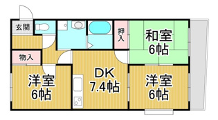 ウインステージ大鹿の間取り