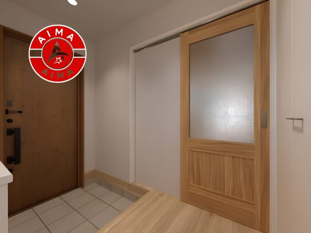 福岡市南区和田2丁目第3-2棟（1号棟）の内観：施工例|二重ロック採用。毎日の安心を守るしっかり防犯対策。
