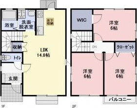 【間取り】 | 八剣戸建E棟