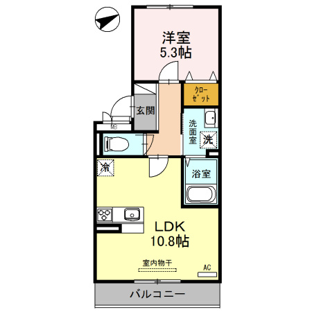 プラージュsakigakeの間取り