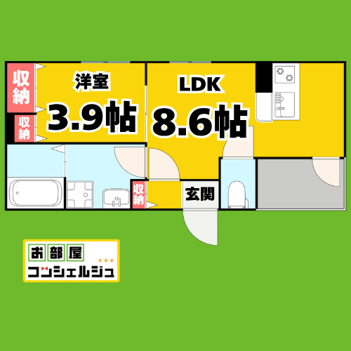 Anecis名駅南の間取り