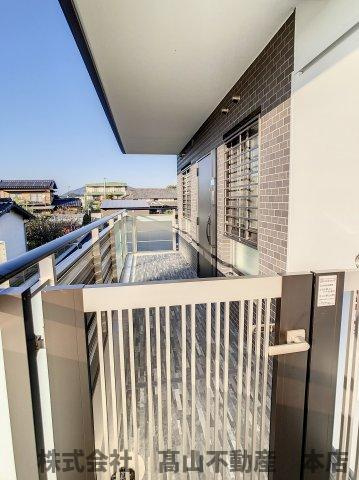 宗像市東郷５丁目の賃貸マンションのバルコニー