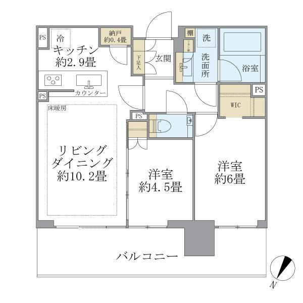 シティタワーズ東京ベイ　セントラルタワーの間取り