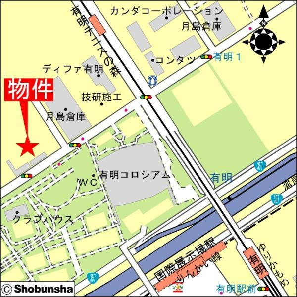 Ｂｒｉｌｌｉａ　Ｍａｒｅ　有明　ＴＯＷＥＲ＆ＧＡＲＤＥＮの地図