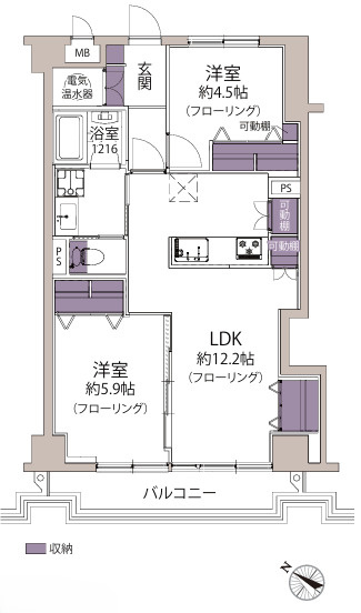 【間取り】 | ライオンズマンション高砂第2☆仲介手数料無料☆