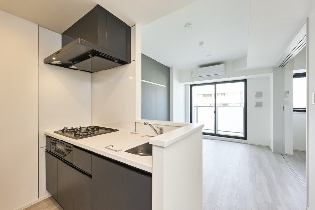 プラウドフラット清澄通りの居間・リビング|こちらのリビングで趣味の時間をお楽しみください