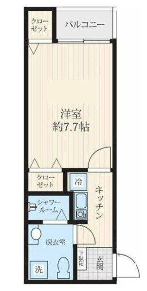 フォセット新大橋の間取り|間取りです。