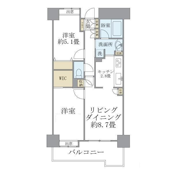 グランフラッツ北千住の間取り|間取りです。