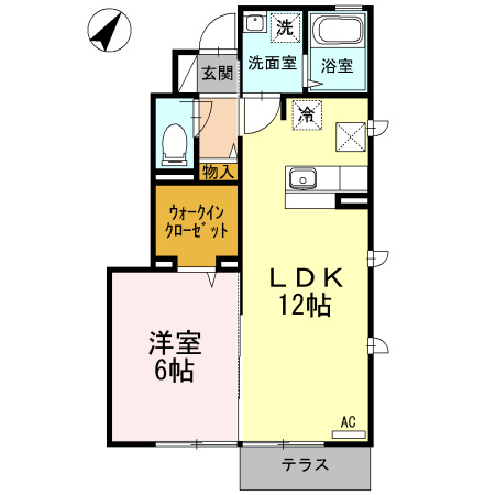ソレアード　A棟の間取り