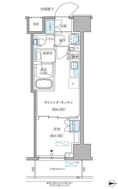 パークアクシス住吉ガーデンスクエアの間取り