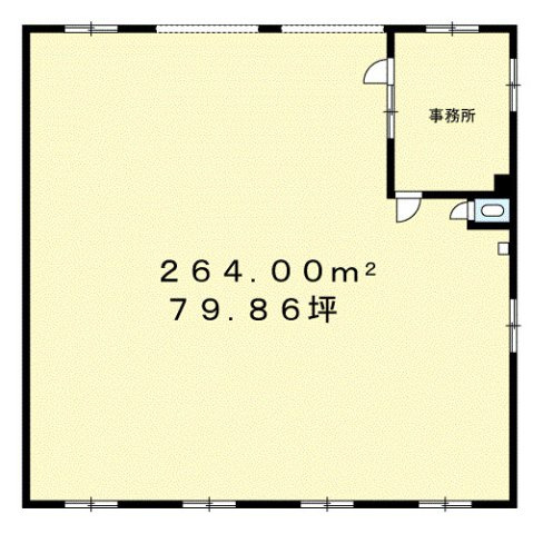 播磨町北古田事務所付倉庫の間取り