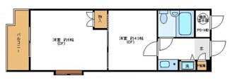 【間取り】 | 日興パレス登戸 | 間取りです。