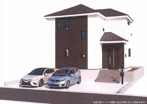 鎌倉市今泉台7丁目　新築戸建て　A号棟の外観パース