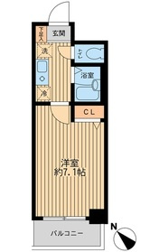 レジディア南行徳の間取り