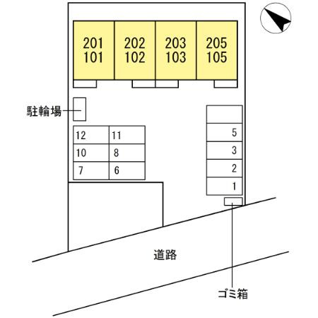 コルサージュの区画図