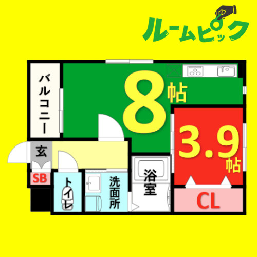 MOVE山王EAST　名古屋市賃貸　仲介手数料無料の間取り