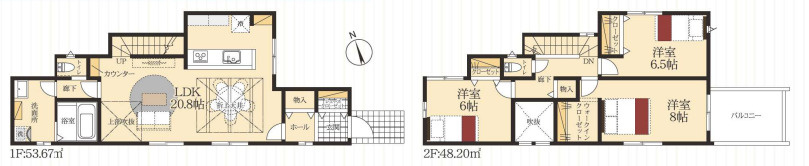 安城市東町第一の間取り