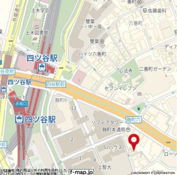 DUARES麹町の地図|周辺地図