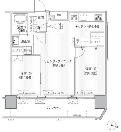 【間取り】 | コスモグランス南品川