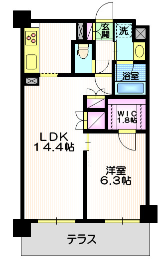 キュロコ玉川学園　東棟の間取り