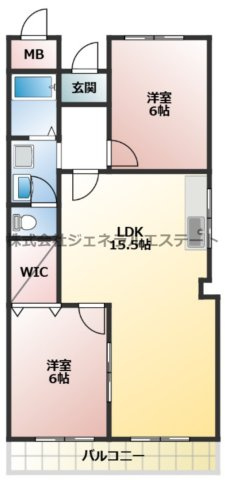 大松グリーンハイツ下馬伏の間取り