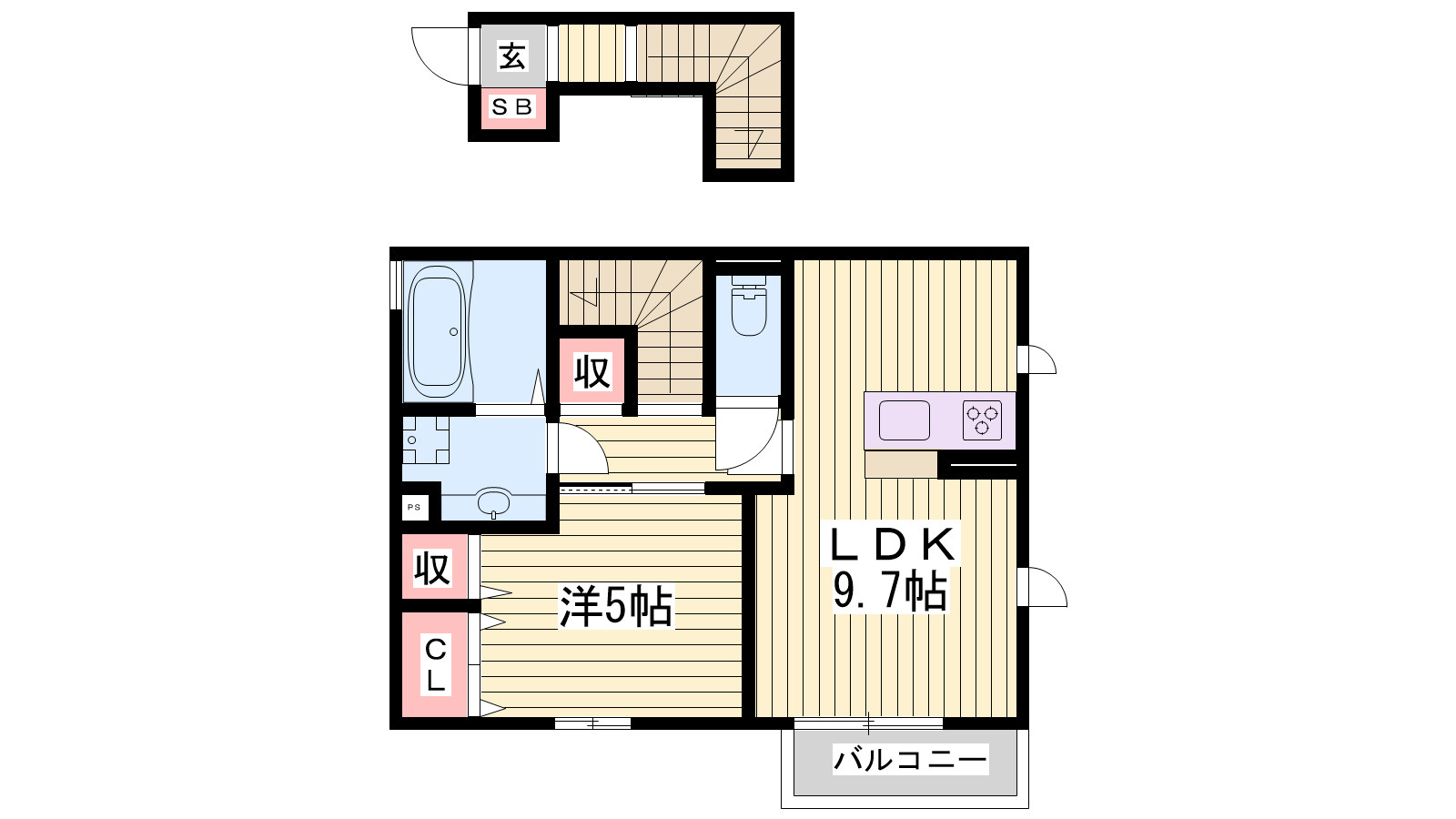 エルスールJの間取り