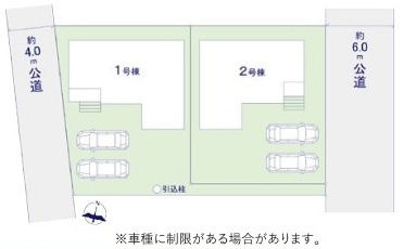 つくば市東光台　2期　新築戸建て　2号棟の区画図|区画図です♪