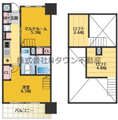 【間取り】 | エステムコート名古屋駅前CORE | 間取りです。