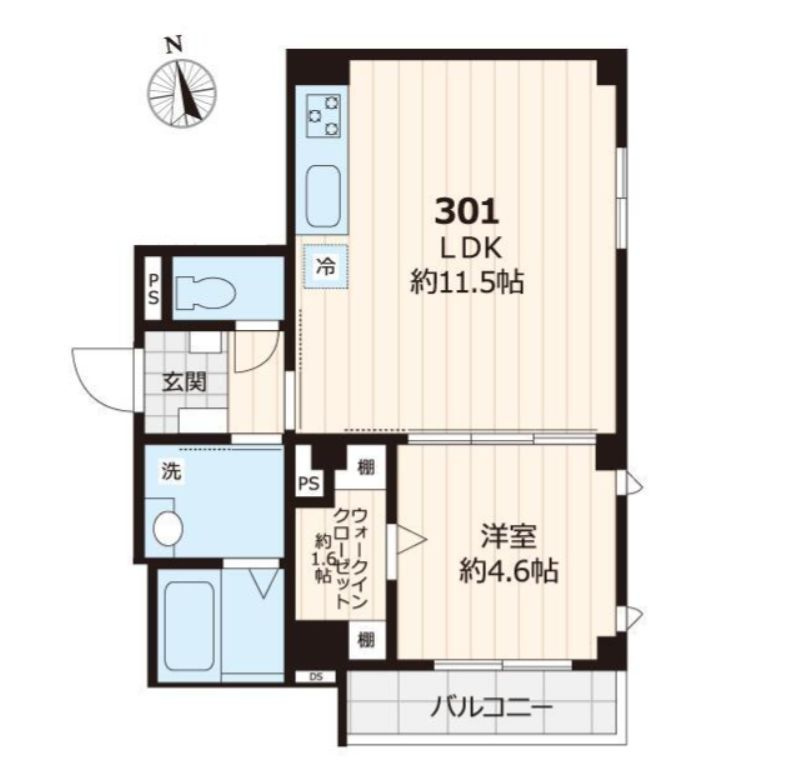 パーシモン浅草の間取り