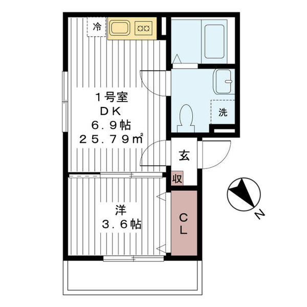 AJ新松戸Ⅱの間取り