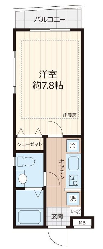 ピアコートＴＭ東武練馬　参番館の間取り|間取りです。