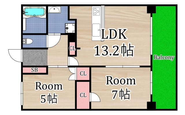 【間取り】 | セイワパレス深江橋ステイシア