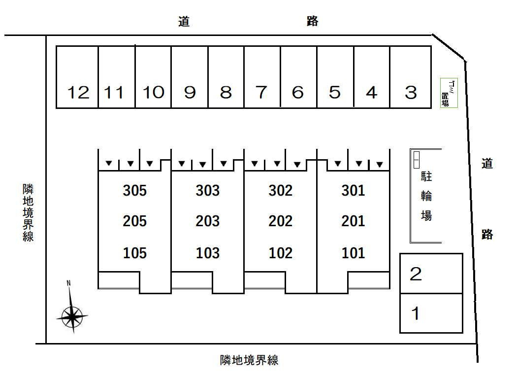 アルドーレ（Ａｒｄｏｒｅ）の区画図
