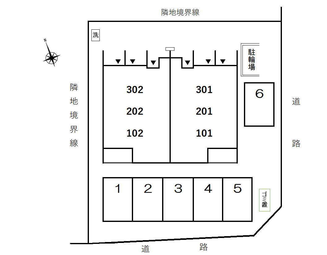 ハピネスの区画図