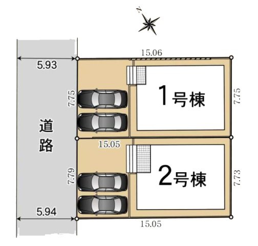 【区画図】 | 豊田市前林町隅田65『仲介料無料』新築戸建て | 1号棟