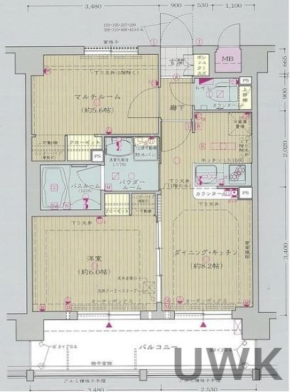 エステムプラザ京都河原町通の間取り