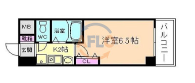ラナップスクエア東天満の間取り|ラナップスクエア東天満　間取り