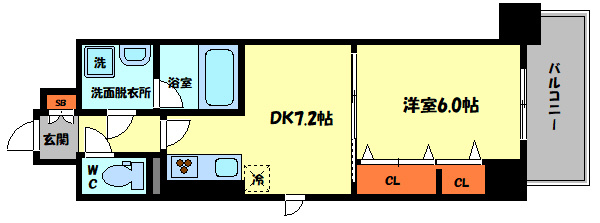 BROU上町台の間取り|BROU上町台（ブラウ上町台）　間取り