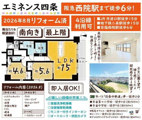 エミネンス四条の間取り