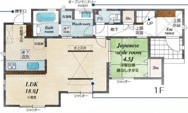 沼津市下香貫木ノ宮全2棟　1号棟の間取り
