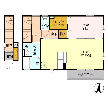 ボヌール　Ｆの間取り