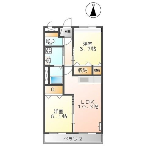茉莉花の間取り